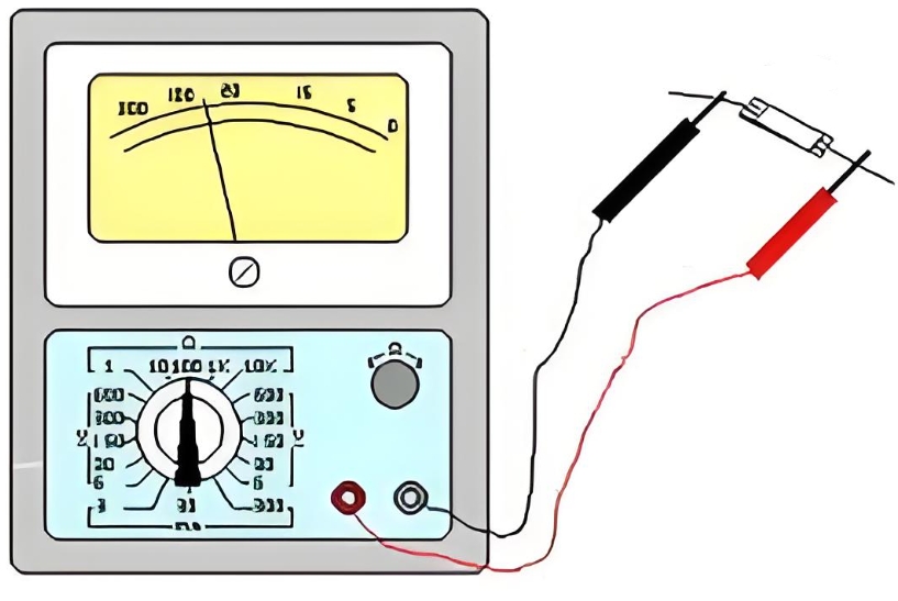 万能表检测电阻